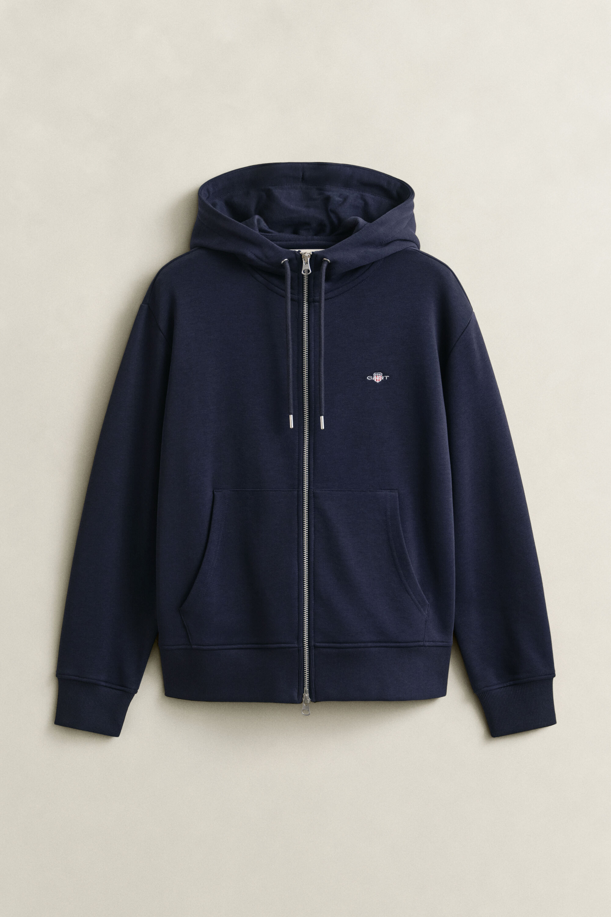 Shield hoodie med dragkedja