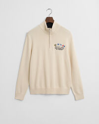 Tr&ouml;ja med half-zip och marina flaggor