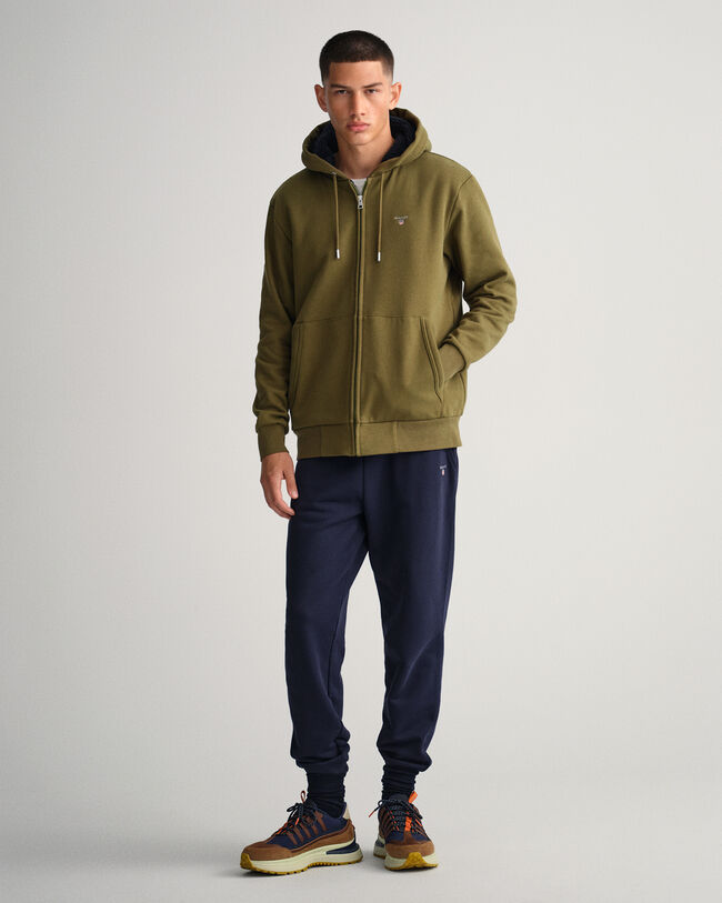 Sherpa-fleecehoodie med dragkedja