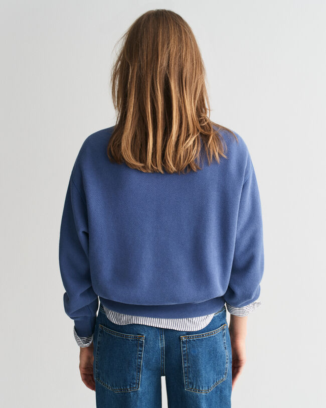 Graphic rundhalsad sweatshirt