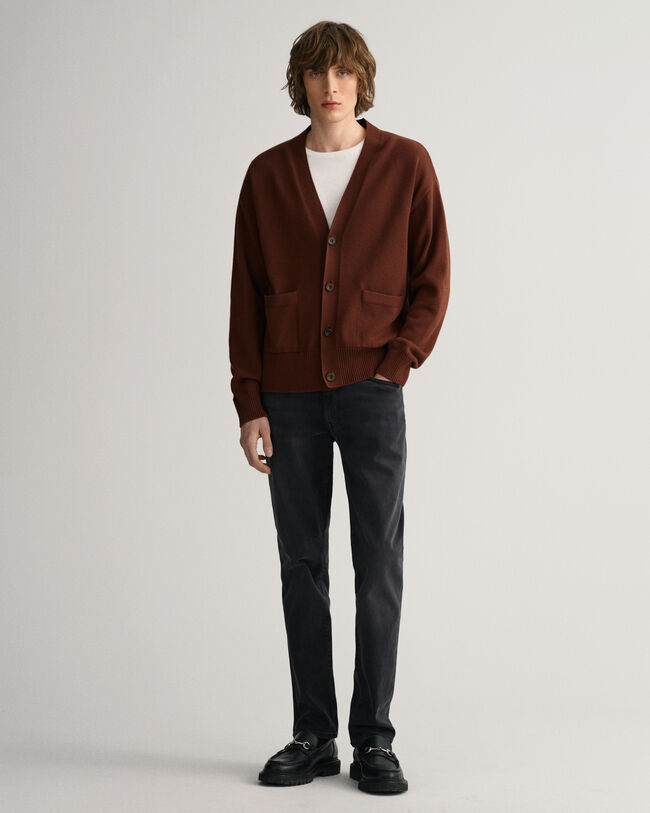 Cardigan i supimabomull