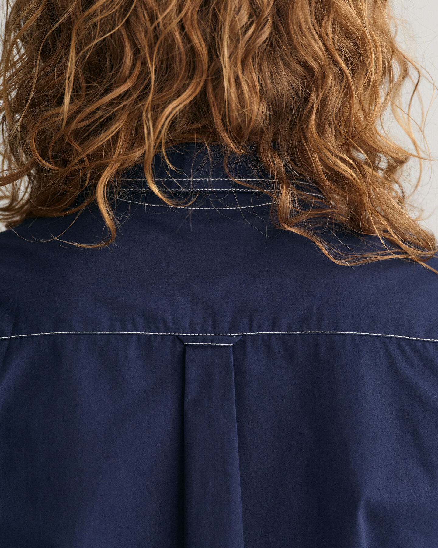 Contrast Stitch skjortklänning