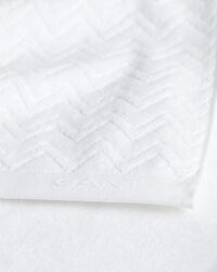 Jacquardvävd fiskbensmönstrad handduk 70 x 140