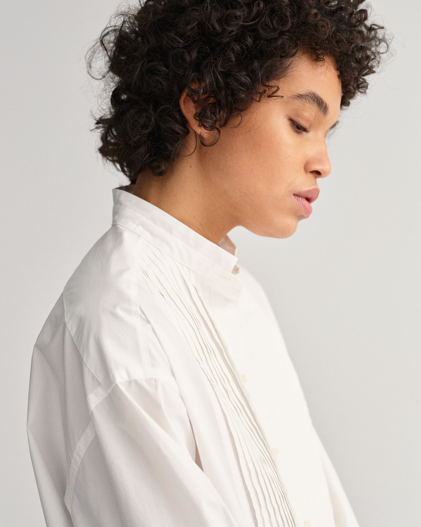 Oversized skjorta med veck