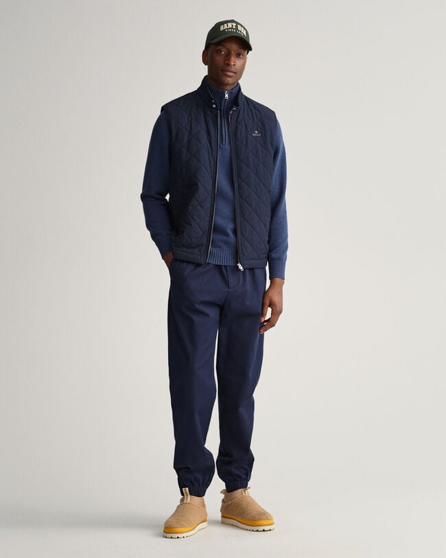 Quiltad Windcheater väst