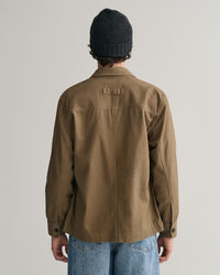 Skjortjacka i borstad twill