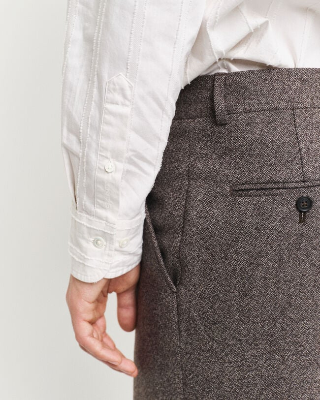 Relaxed fit randig skjorta med struktur