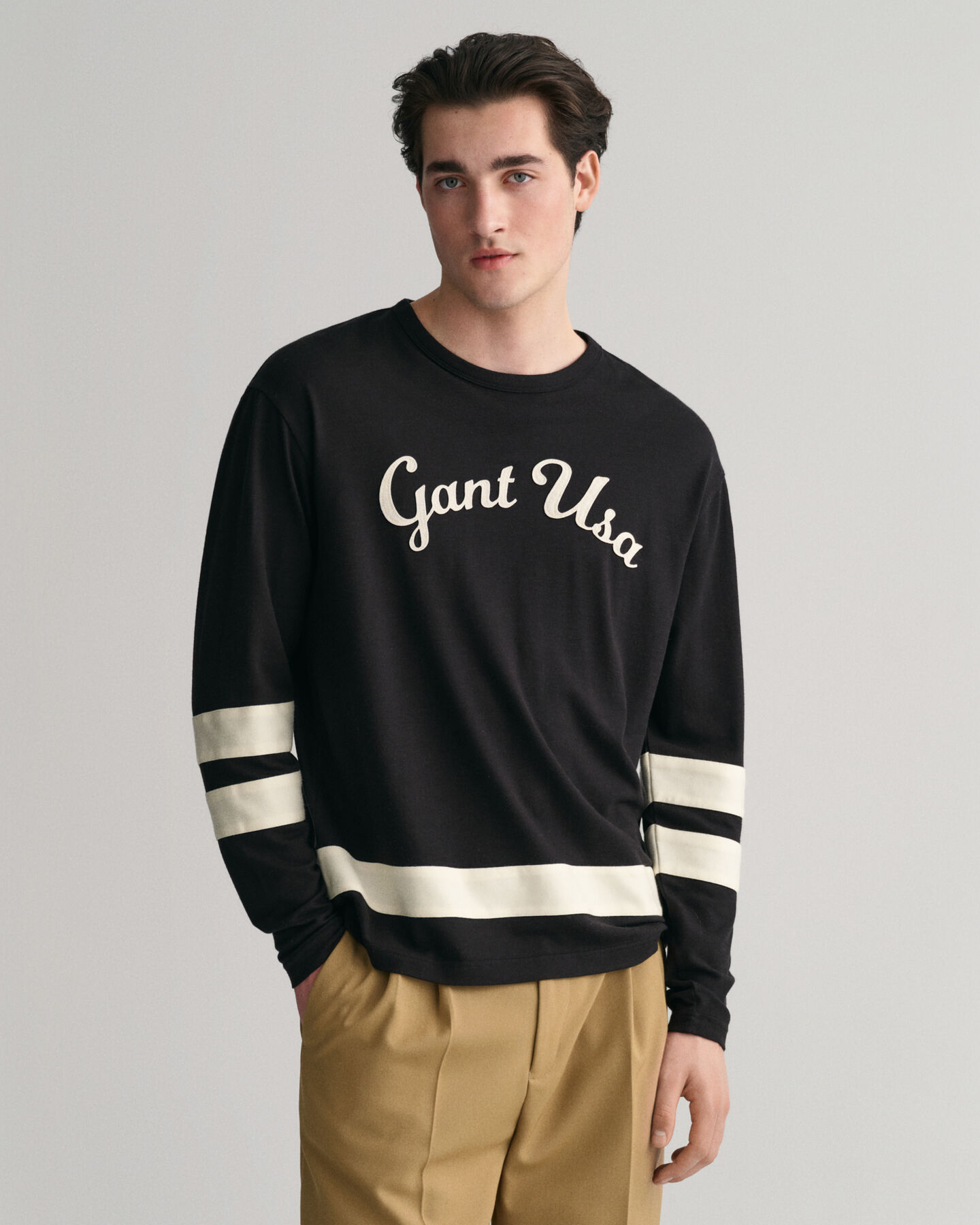 Script Graphic l&aring;ng&auml;rmad T-shirt