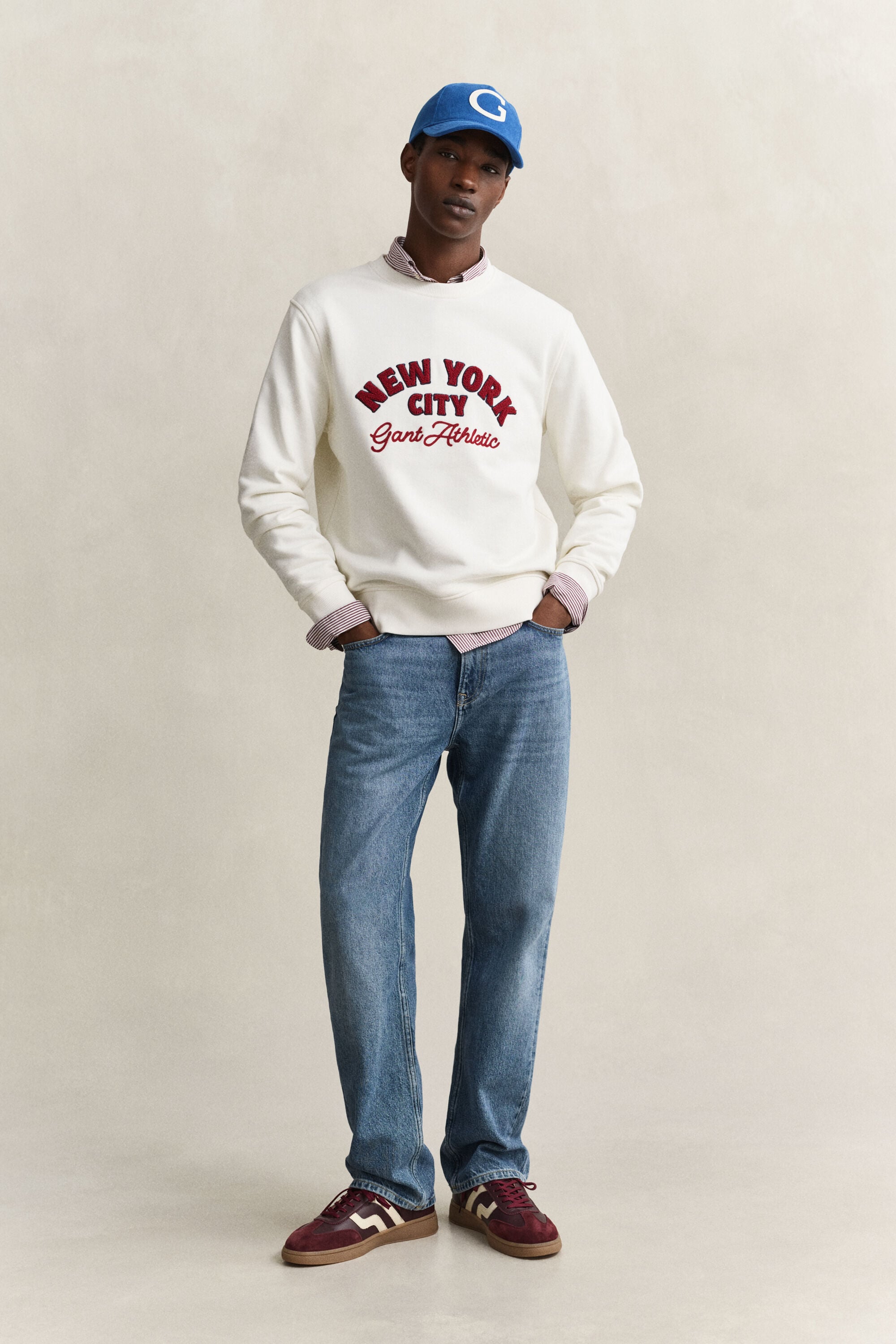 Sweatshirt med säsongens tryck