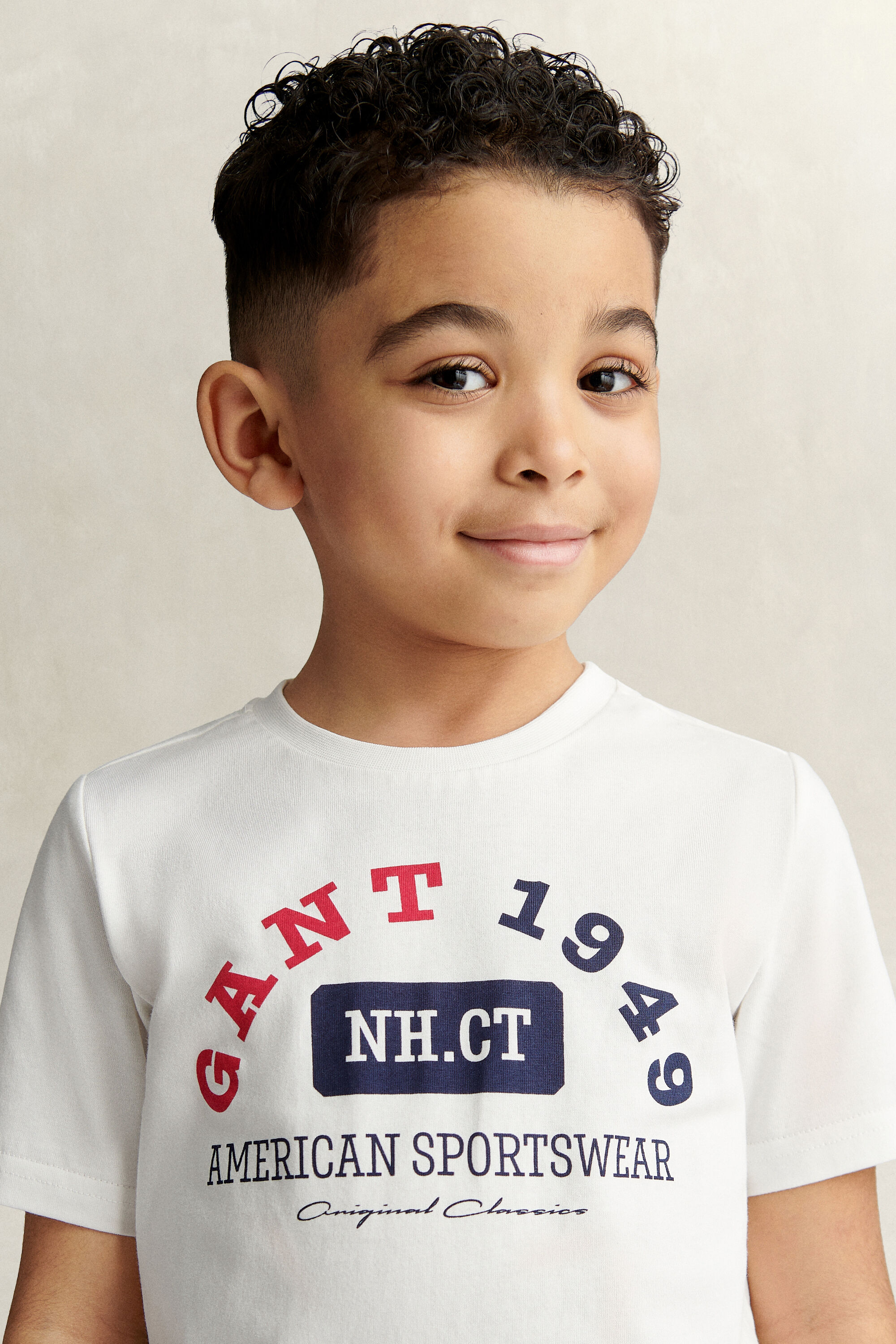 Boys T-shirt med kustmotiv
