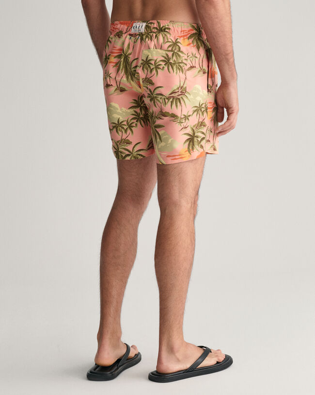 Hawaiian Print Swim Shorts