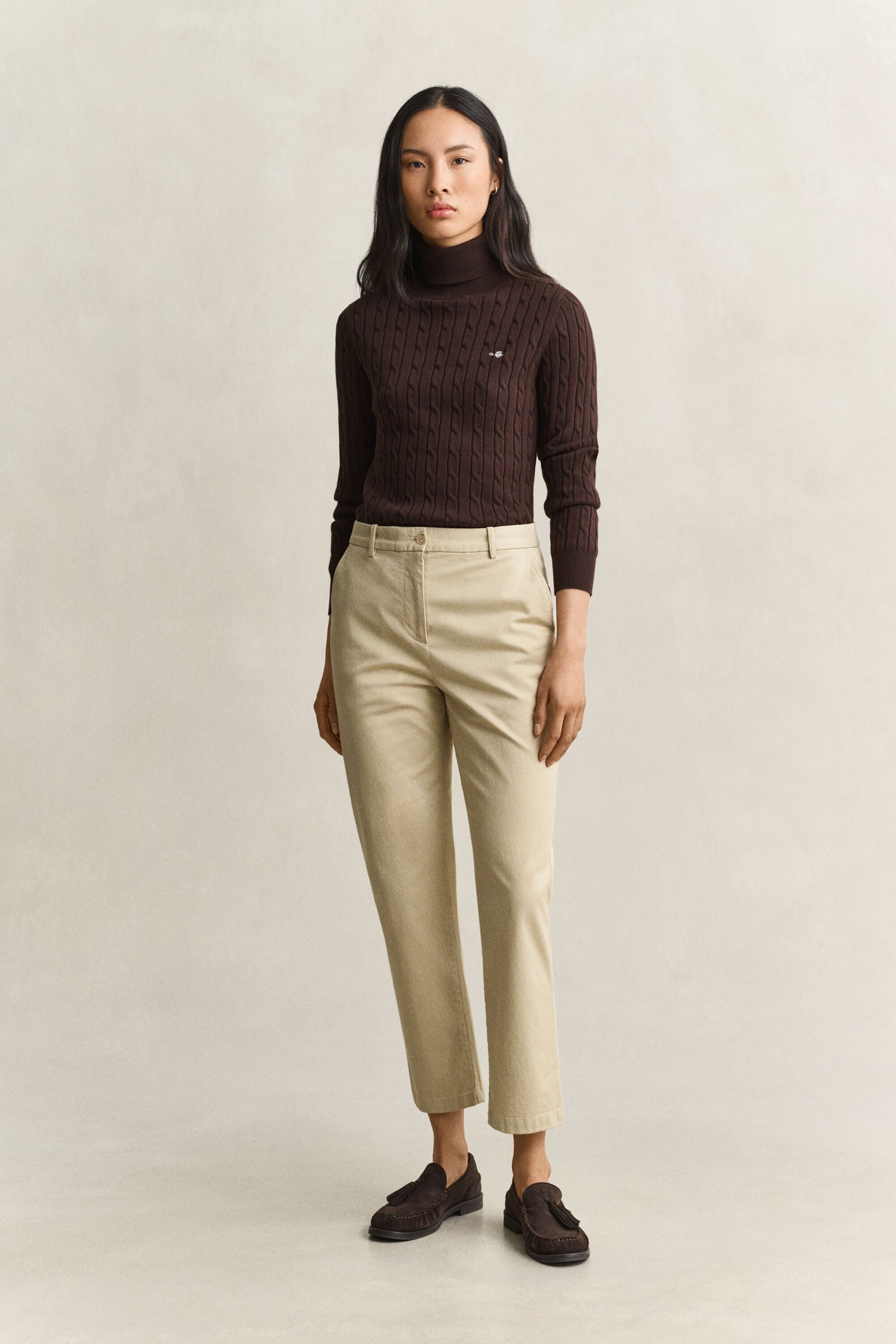 Klassiska chinos med slim fit