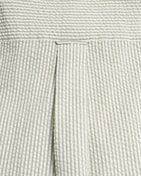 Regular fit Seersucker kort&auml;rmad skjorta