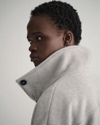 Cropped jacka i ullblandning