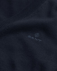 Tunn V-ringad bomullskofta