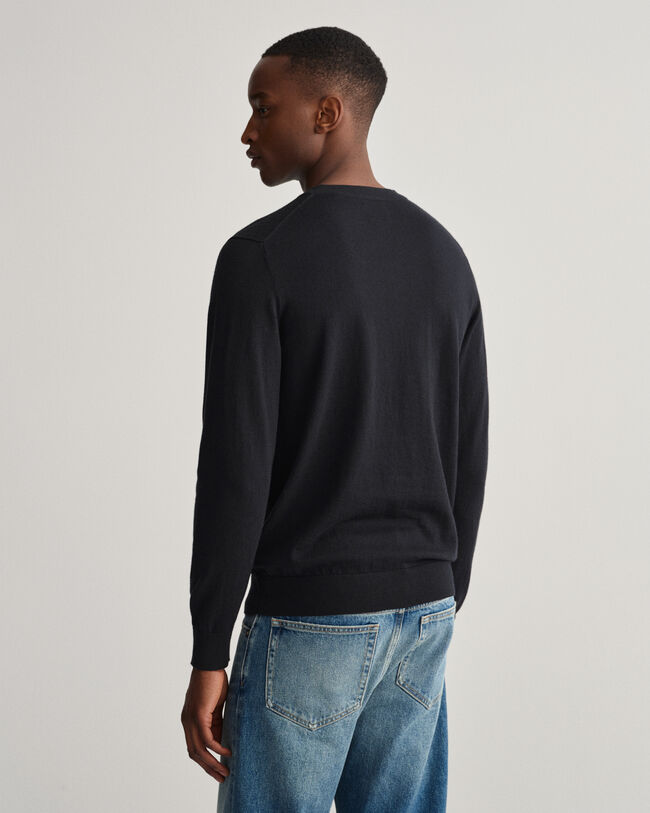 Crew neck tr&ouml;ja i bomull och kashmir