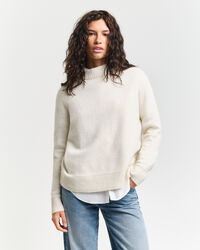 Tr&ouml;ja i ullblandning med st&aring;krage