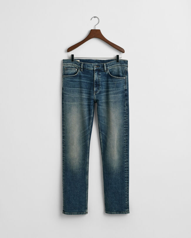 Regular fit jeans i vintagetv&auml;tt