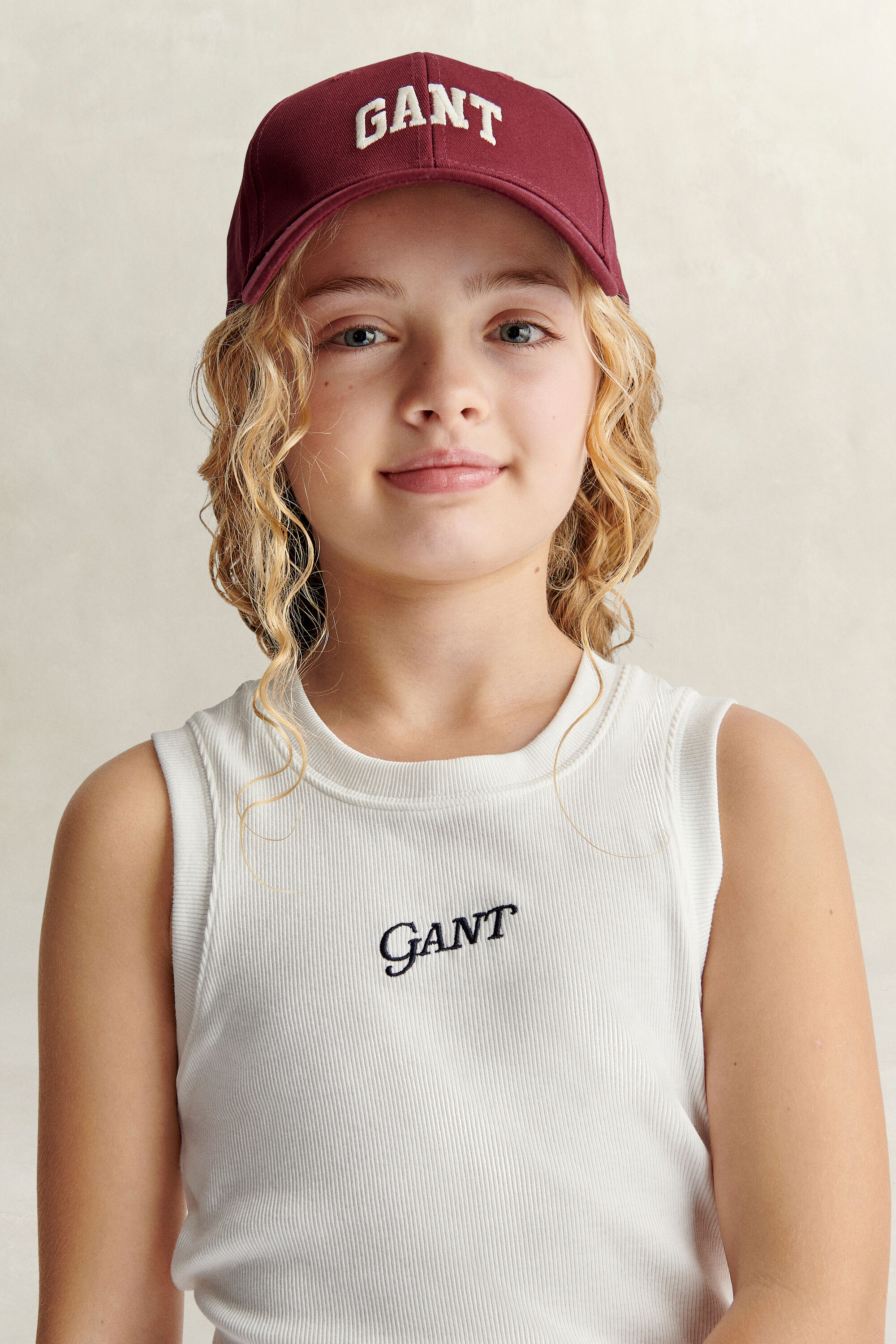 Teen Girls ribbstickad topp