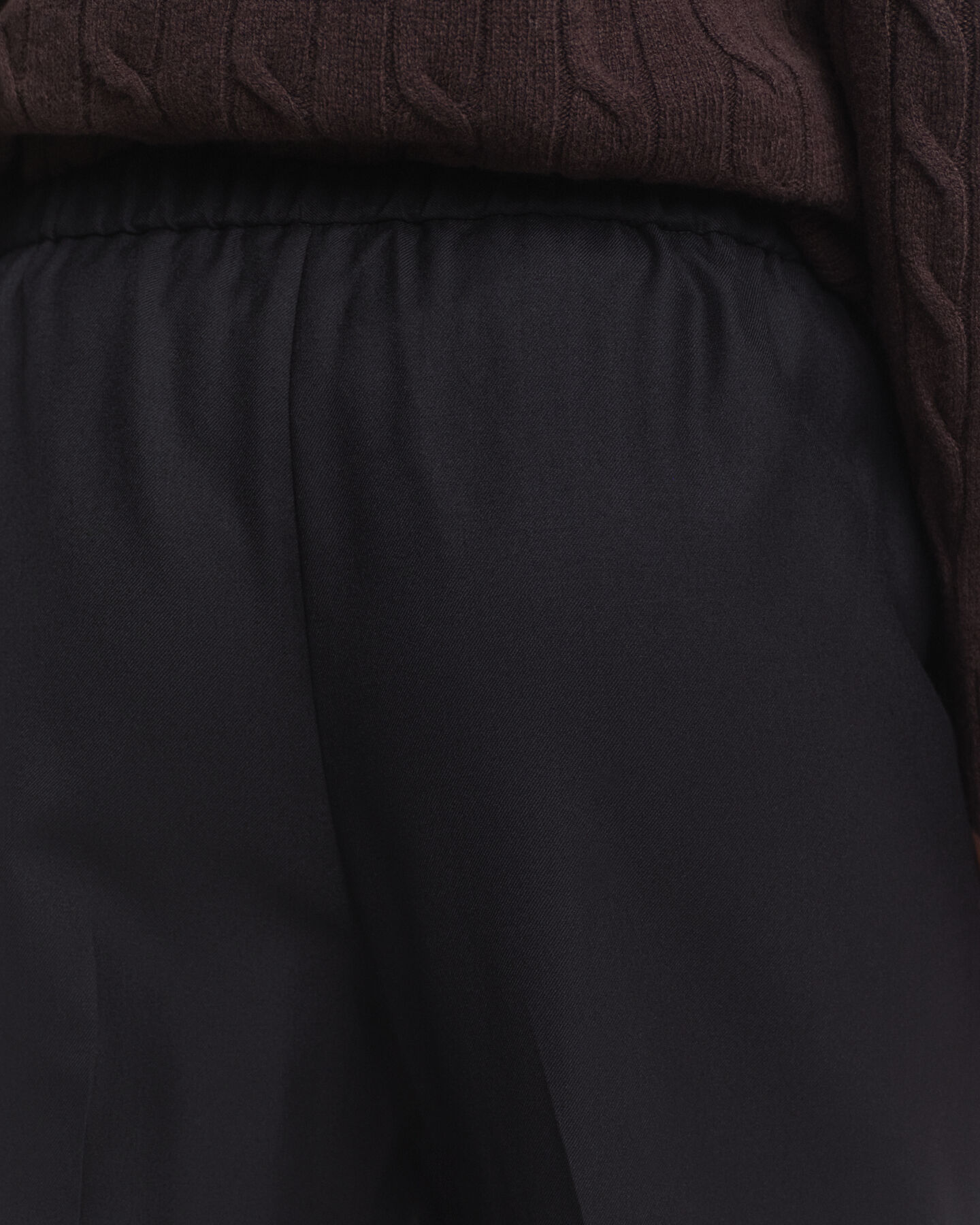 Dra på-byxor i ullblandning