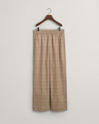 Relaxed fit rutiga dra-på-byxor