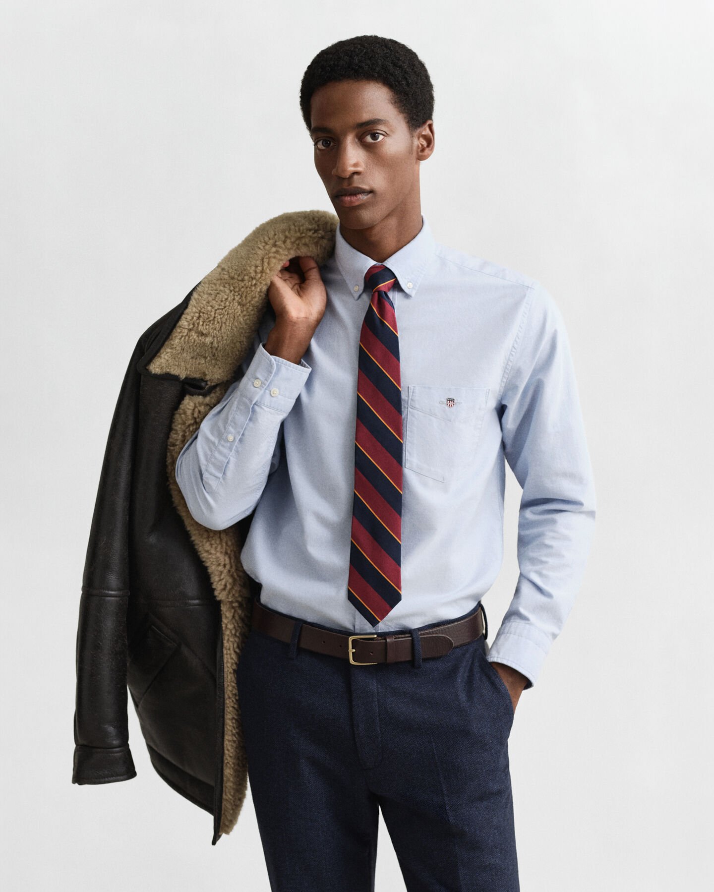 Regular fit klassisk oxfordskjorta