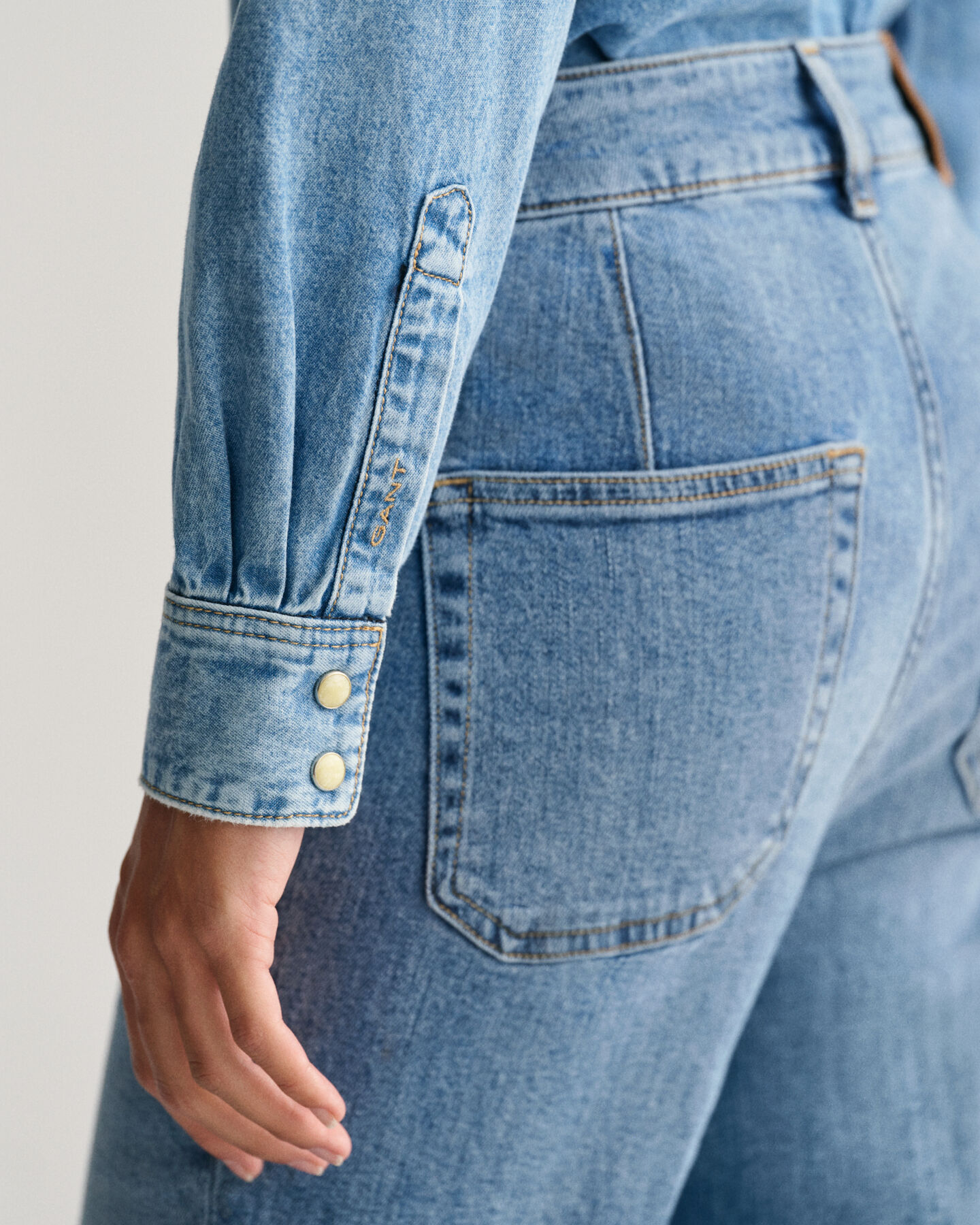 Regular fit denimskjorta