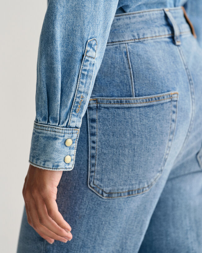 Regular fit denimskjorta