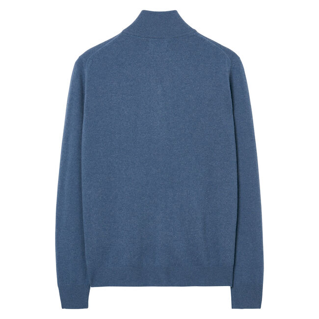 Cardigan i superfin lammull med dragkedja