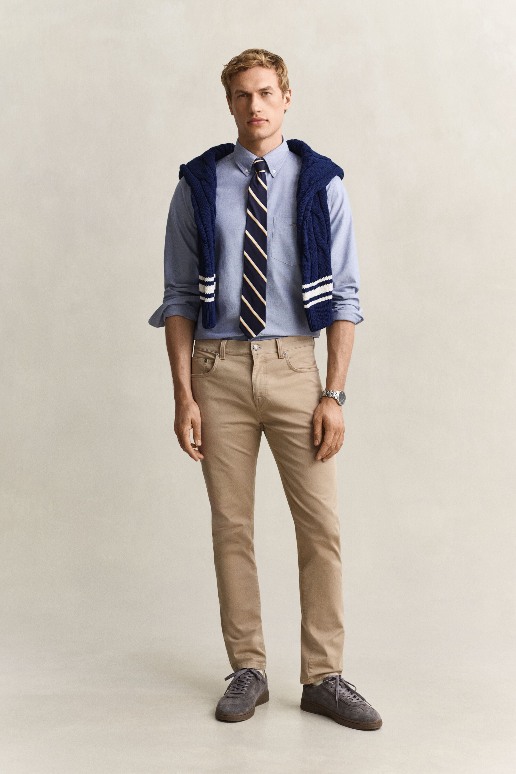 Klassisk oxfordskjorta med regular fit