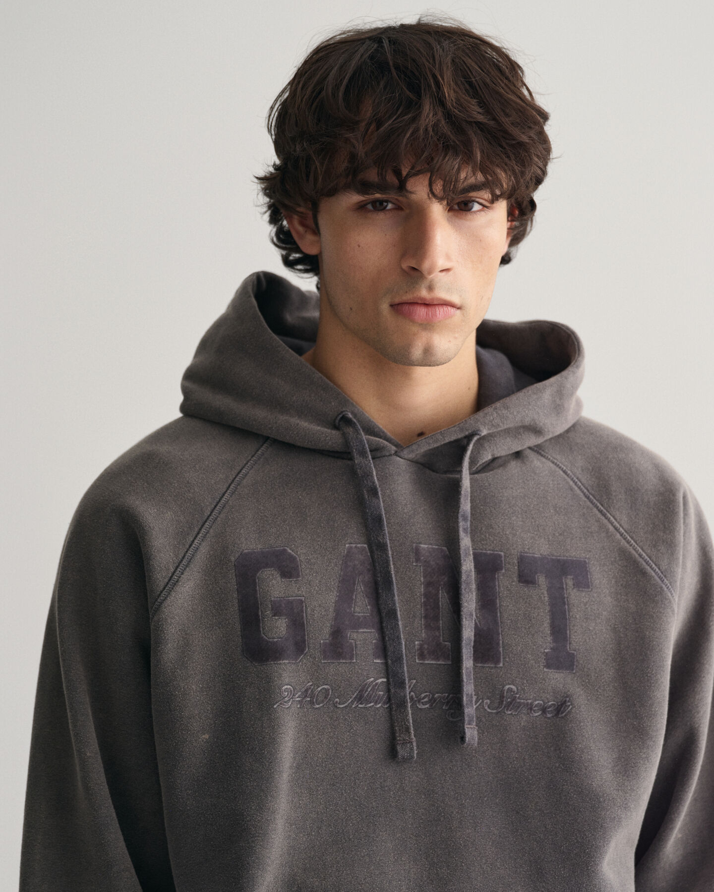 Hoodie i vintagetv&auml;tt