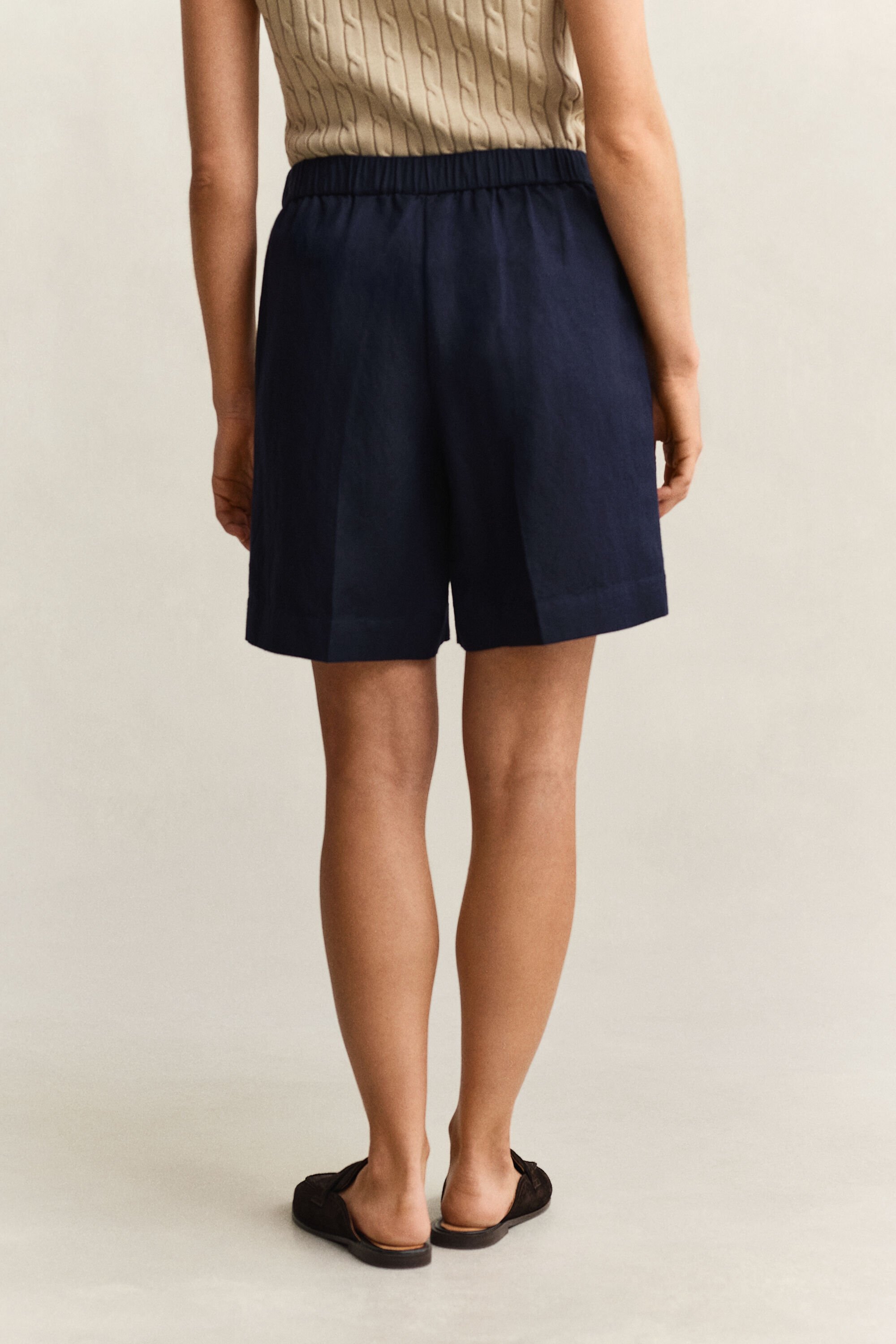 Shorts i linneblandning