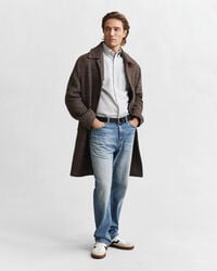 Regular fit klassisk randig oxfordskjorta