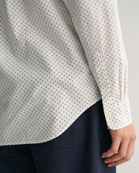 Regular fit sm&aring;m&ouml;nstrad skjorta