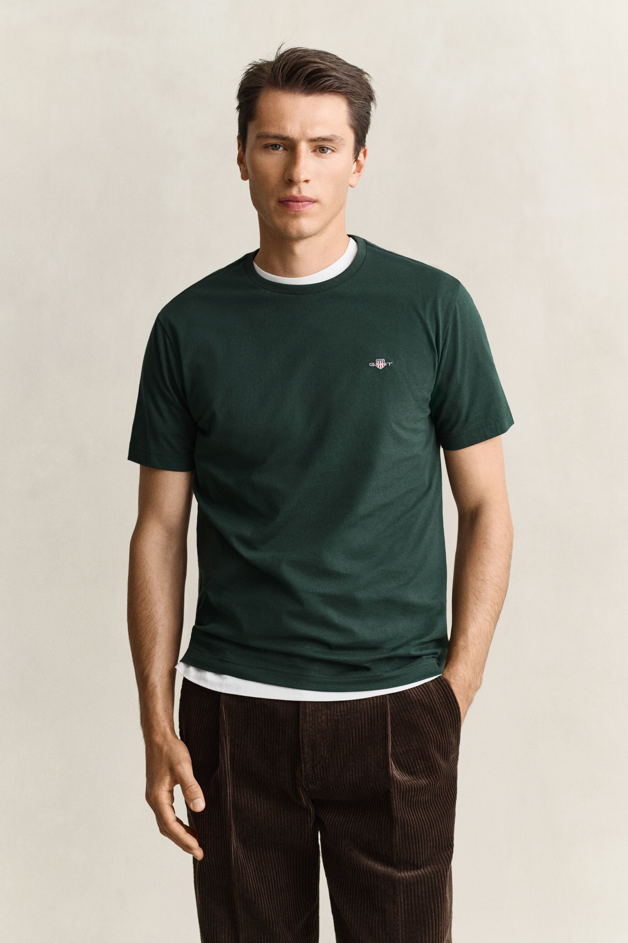Regular fit T-shirt med sköld