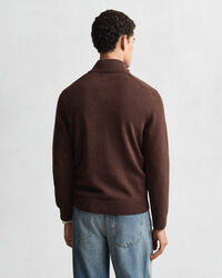 Casual Cotton tröja med dragkedja vid halsöppningen