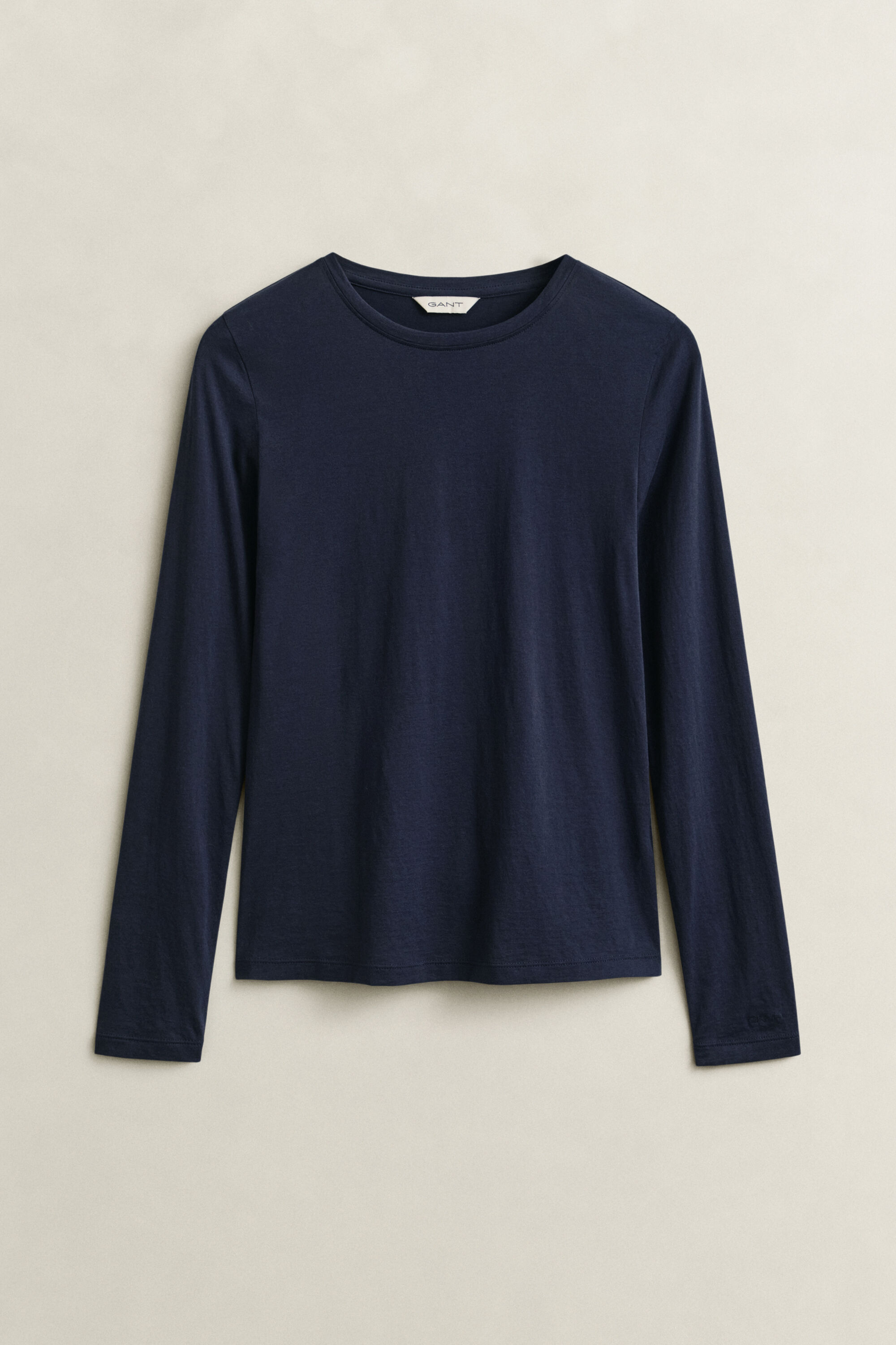 Tunn långärmad T-shirt i bomull