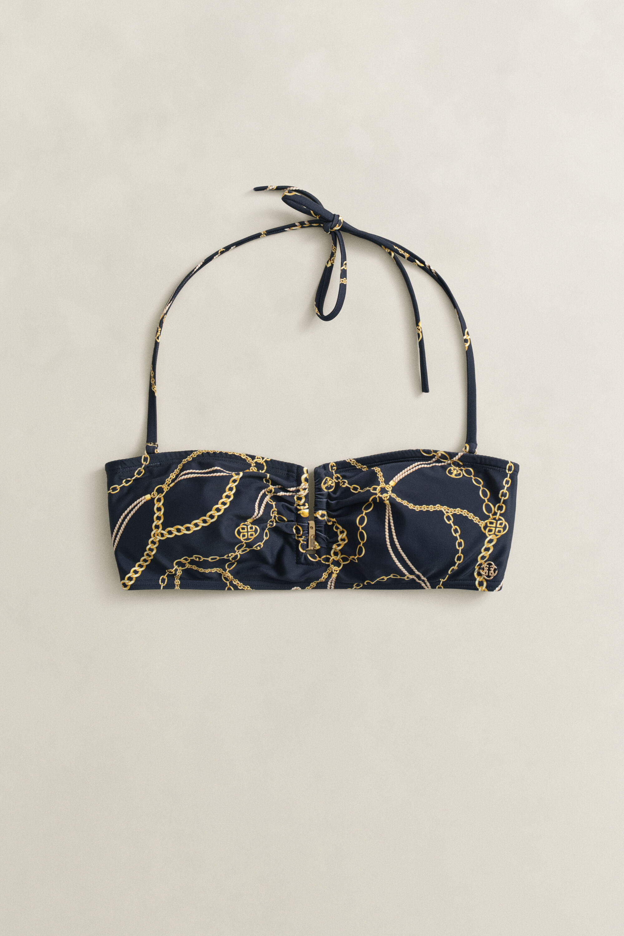 Kedjemönstrad bandeaubikini