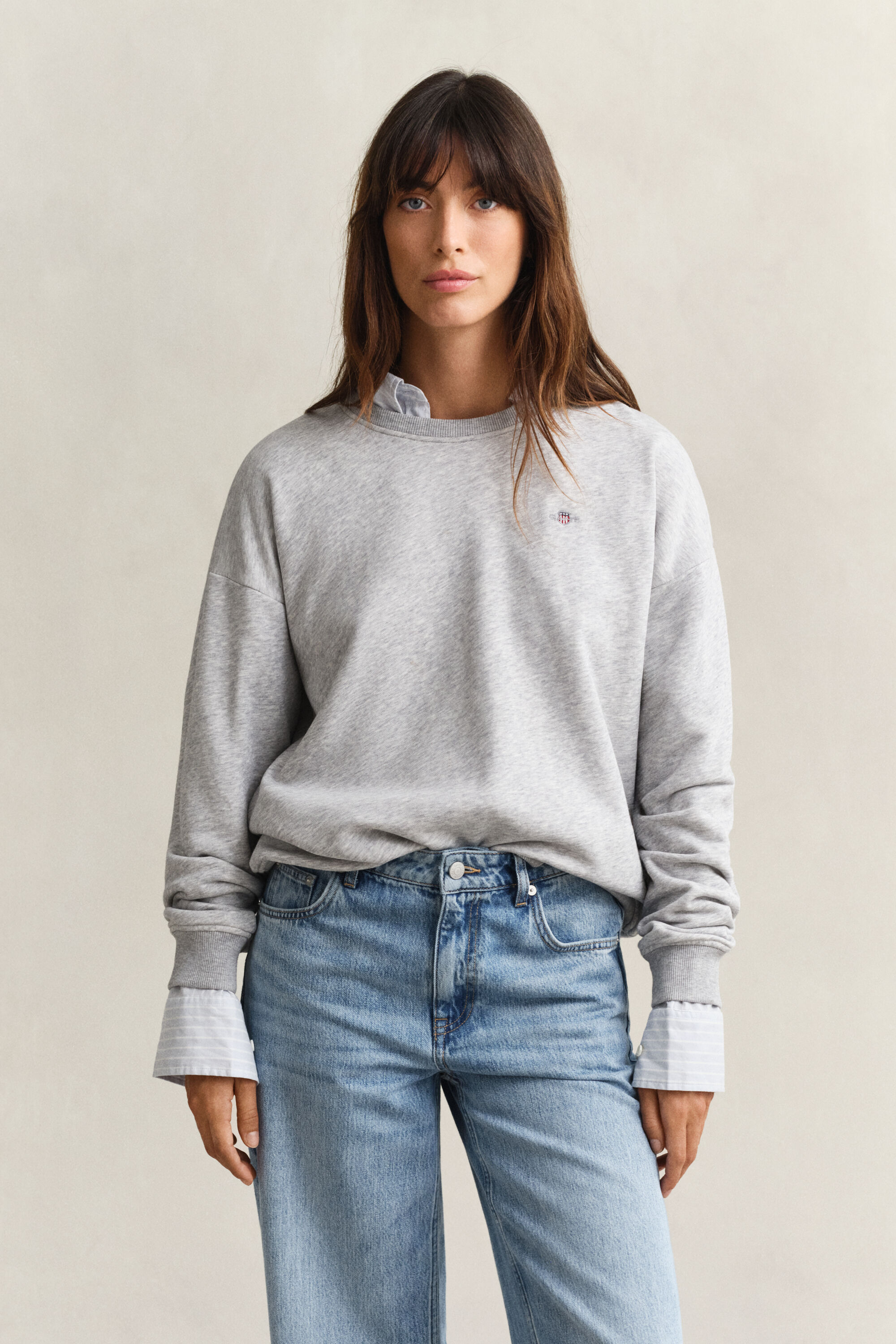 Shield sweatshirt med rund hals