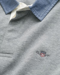 Heavy Rugger med chambraykrage