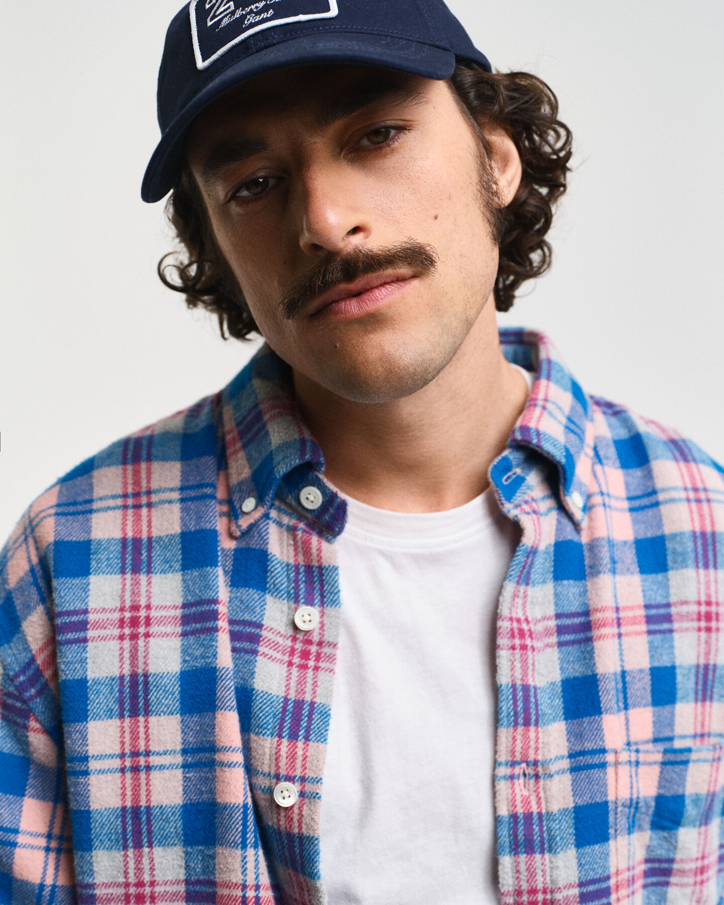 Relaxed fit rutig flanellskjorta