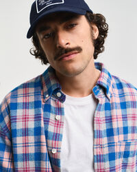 Relaxed fit rutig flanellskjorta