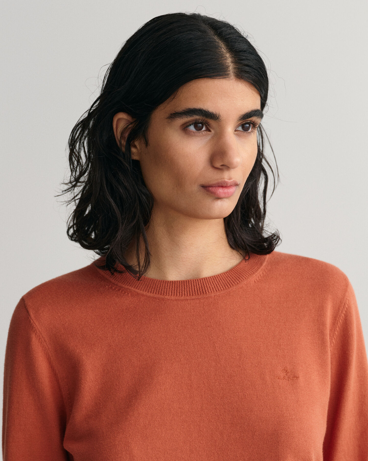 Tunn crew neck bomullstr&ouml;ja