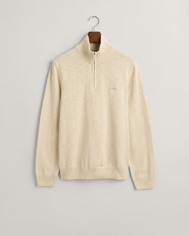 Cotton Flamme Half-Zip Sweater