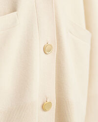 Relaxed fit V-ringad kofta