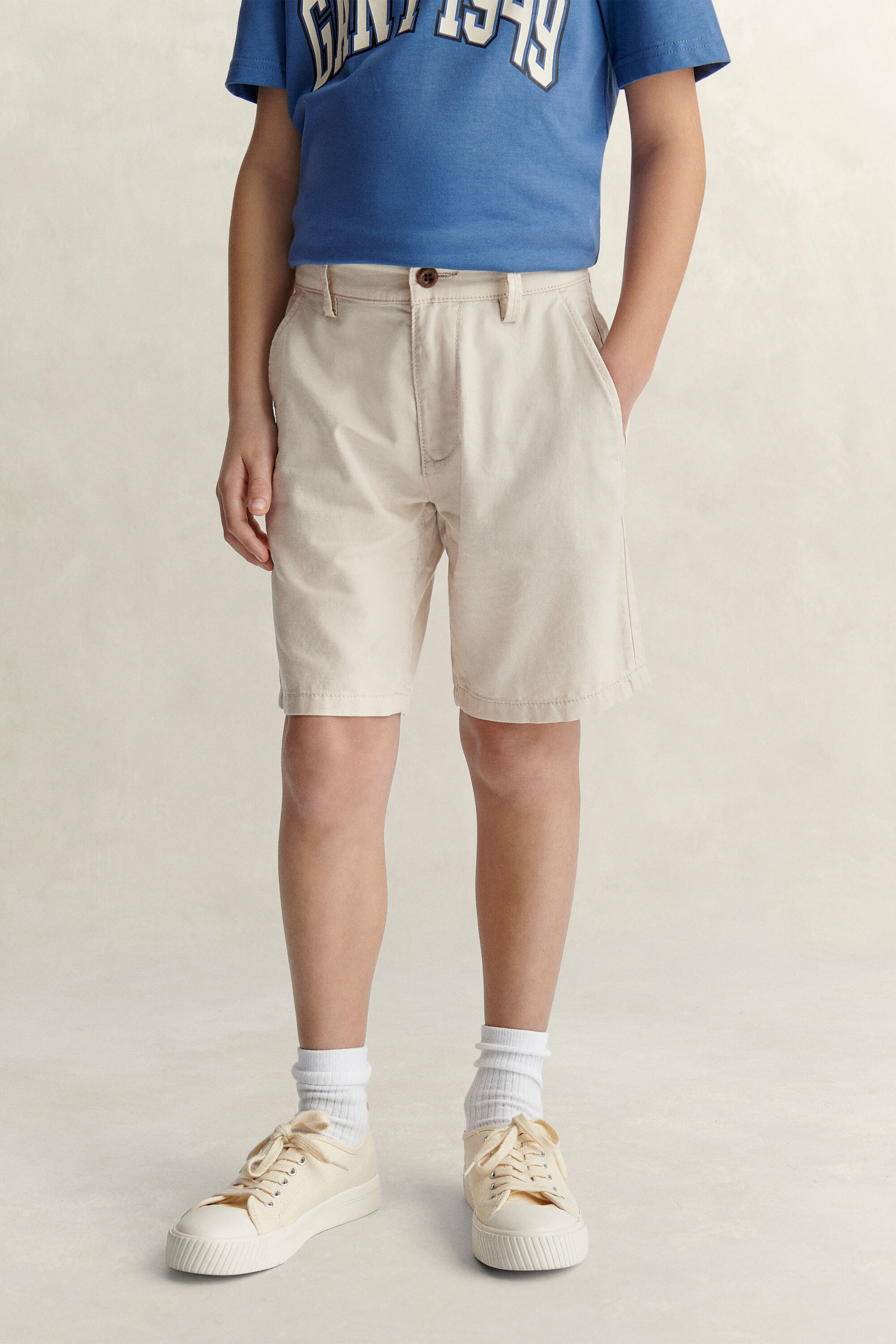 Teen Boys shorts i linneblandning
