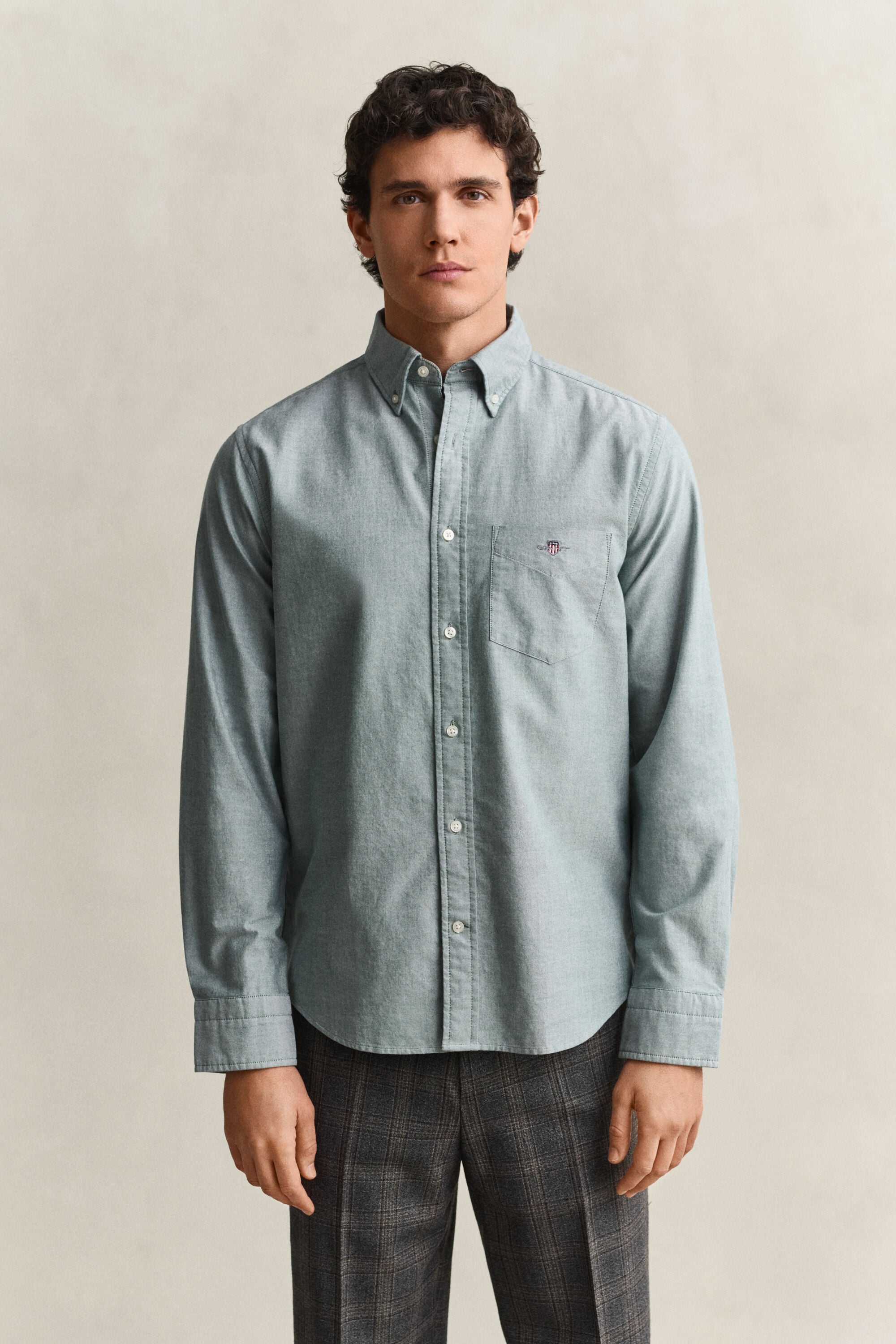 Klassisk oxfordskjorta med regular fit