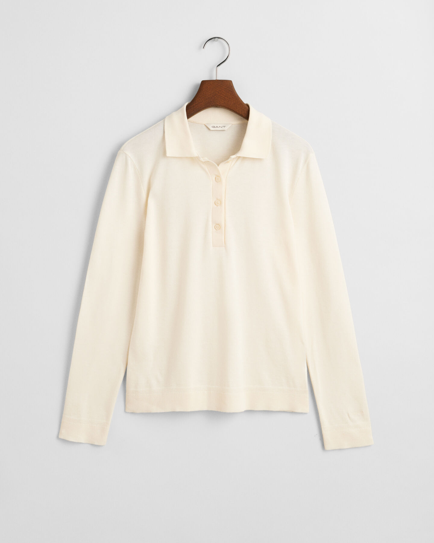 Sömlös långärmad pikétröja