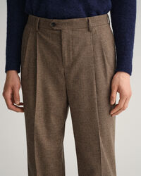 Hundtandsmönstrade kostymbyxor