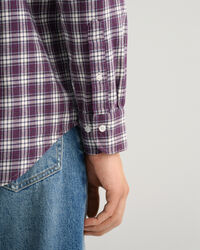 Regular fit rutig flanellskjorta